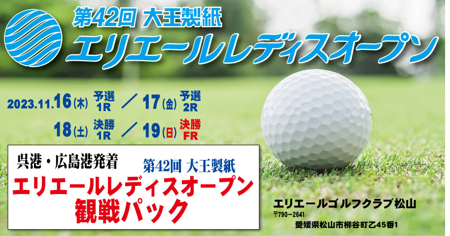 11月17日4500円エリエールレディスオープン チケット（４枚組） - ゴルフ